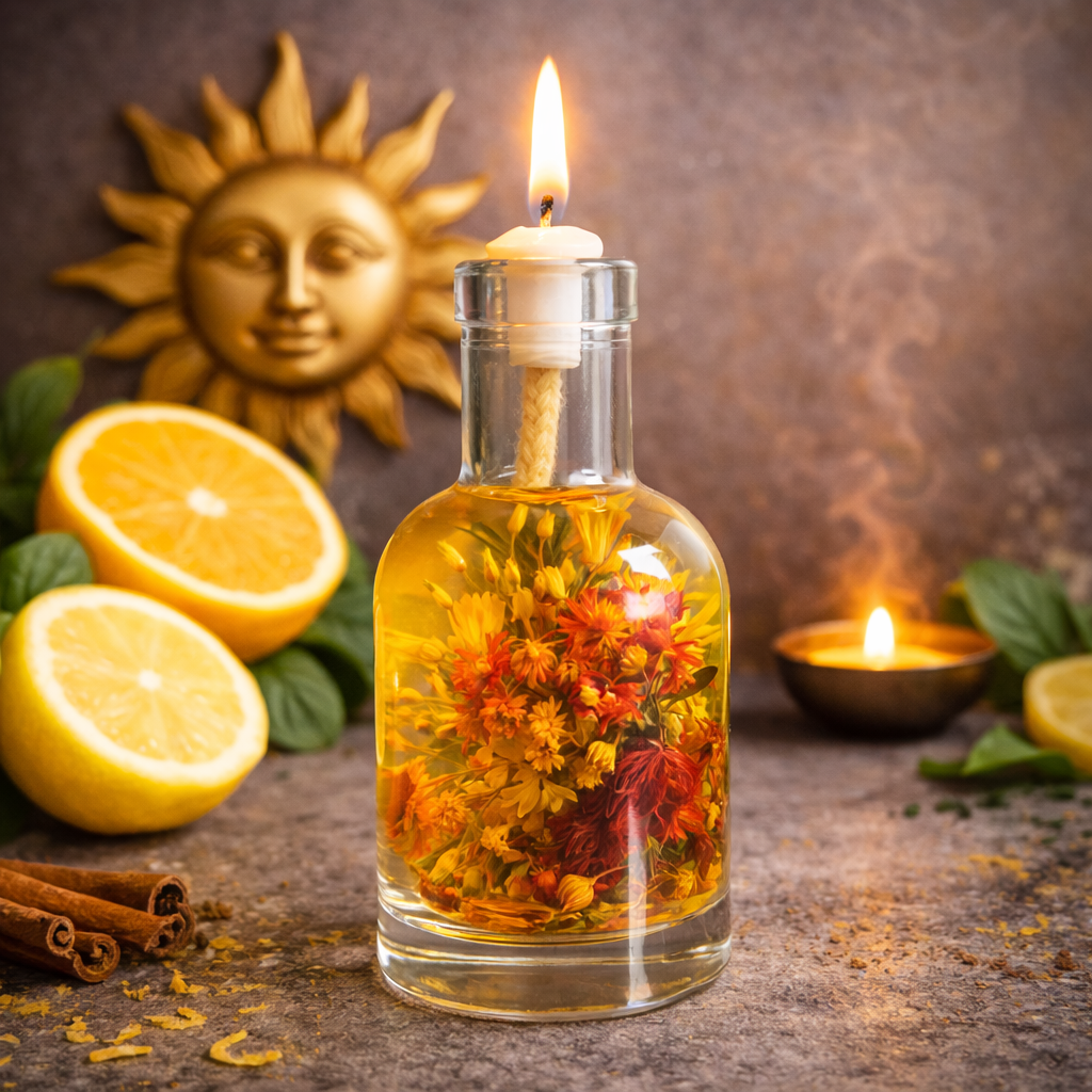 The Sun - Oil Candle