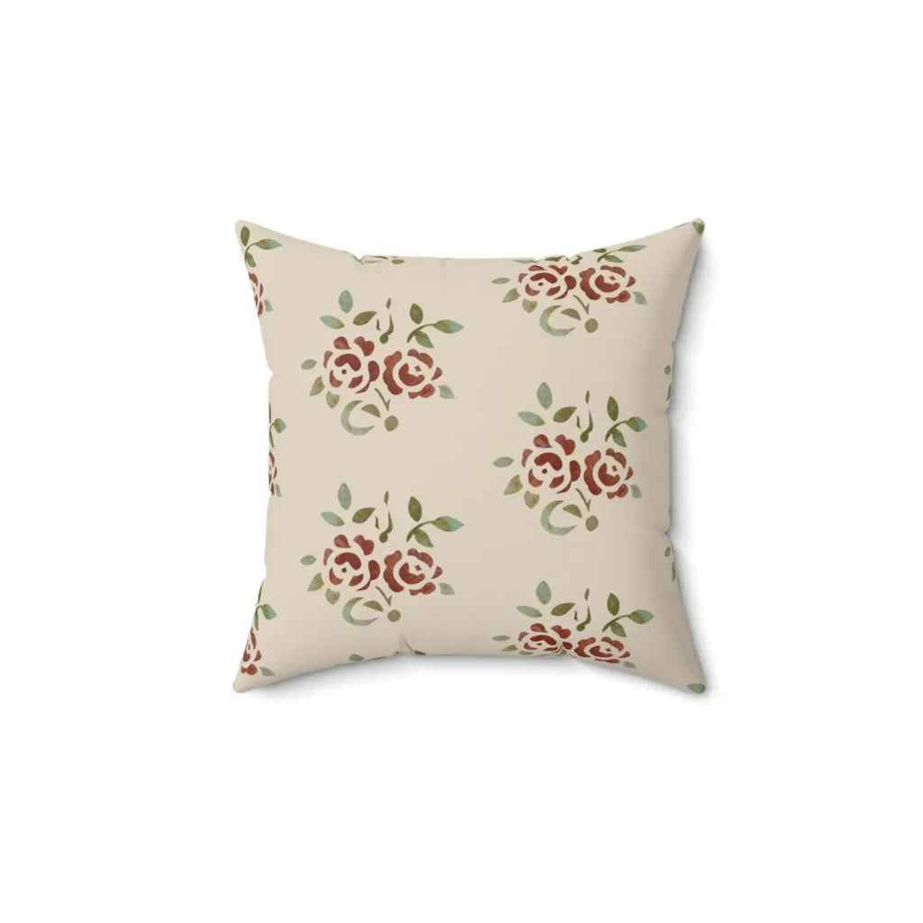 DipaliZ Roses Throw Pillow Square Polyester Cushion