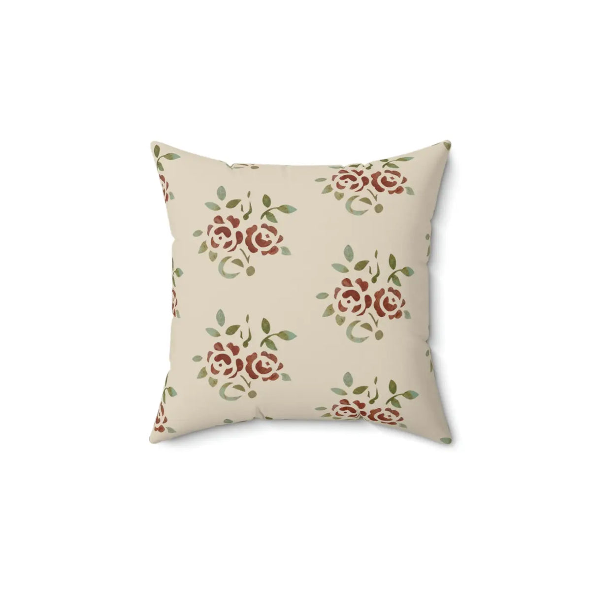 DipaliZ Roses Throw Pillow Square Polyester Cushion