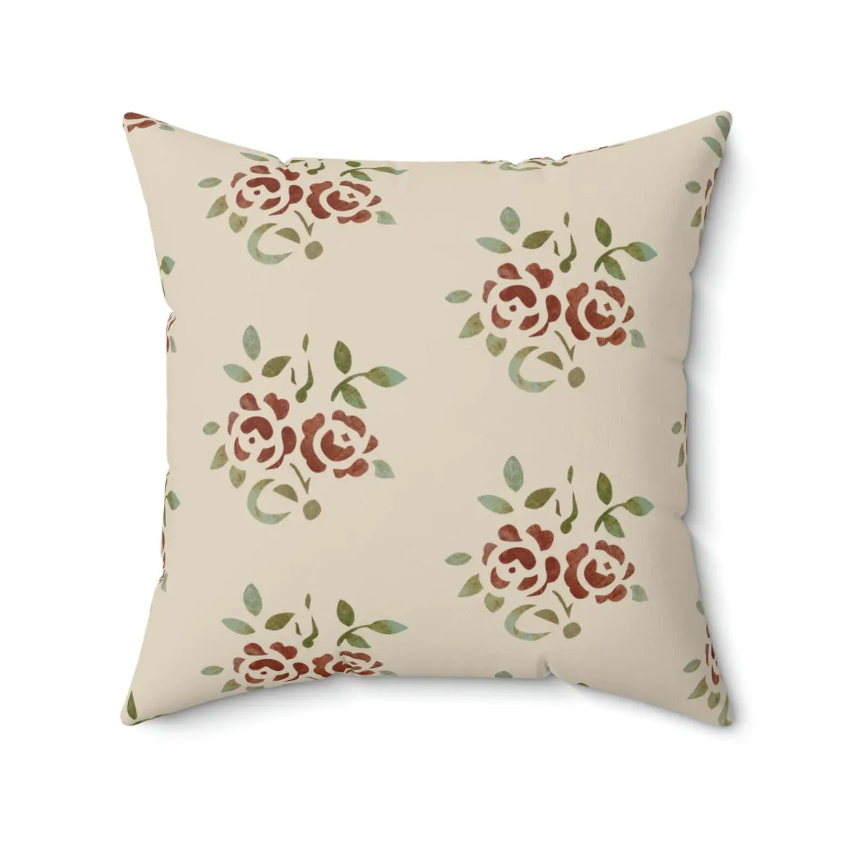DipaliZ Roses Throw Pillow Square Polyester Cushion