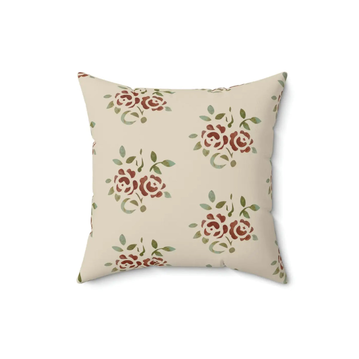 DipaliZ Roses Throw Pillow Square Polyester Cushion