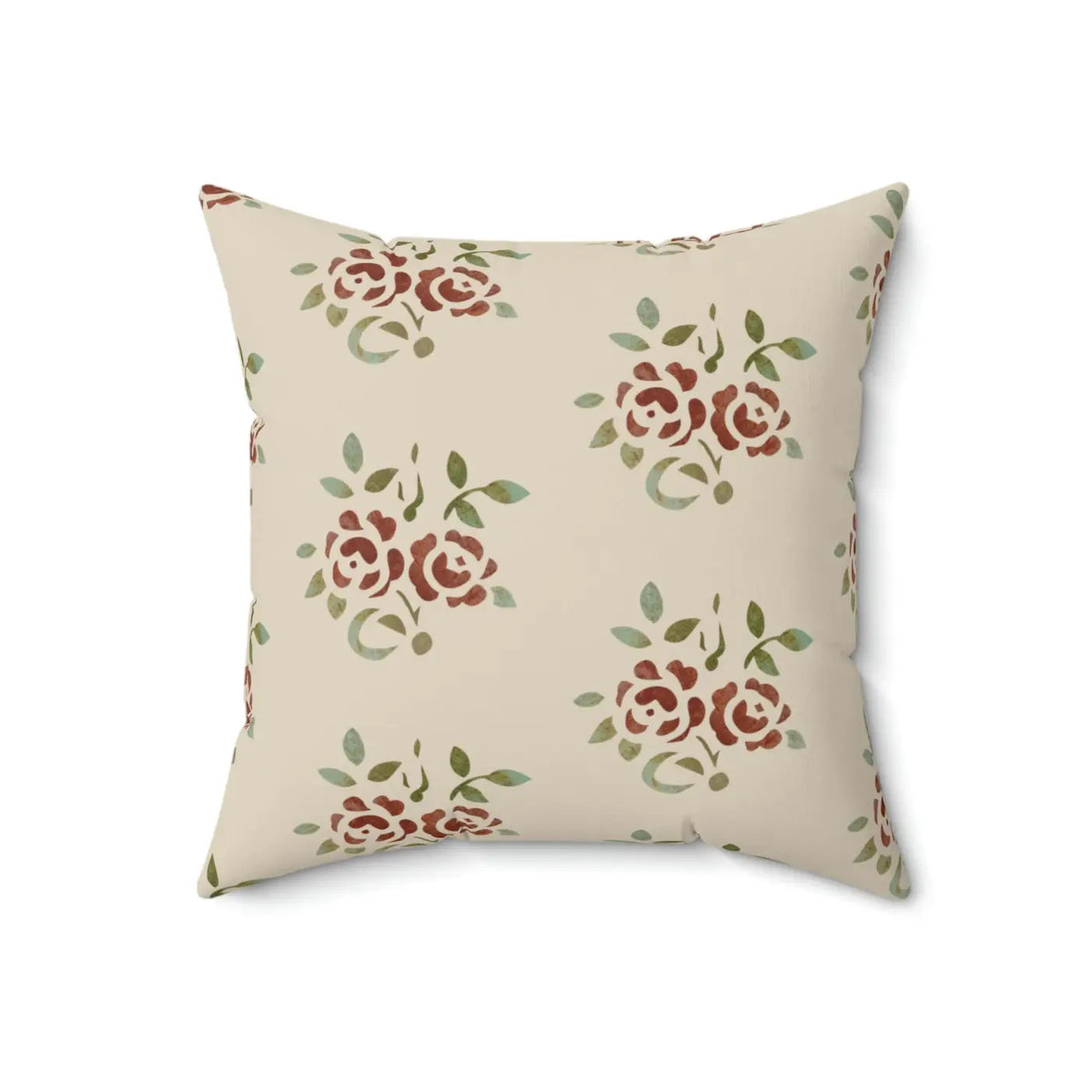 DipaliZ Roses Throw Pillow Square Polyester Cushion