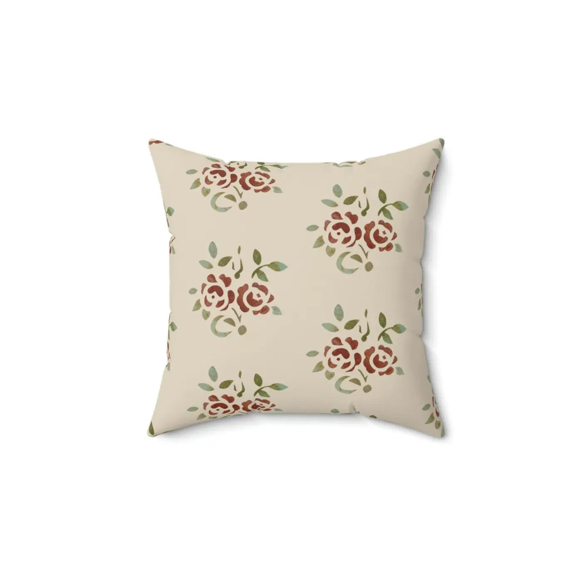 DipaliZ Roses Throw Pillow Square Polyester Cushion